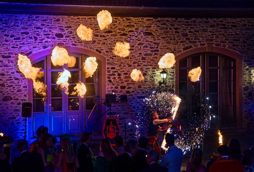 Feuershow Fusion Fire mit Flammen Projektoren in Nidda