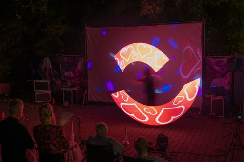 Hochzeits LED Show mit Live Lightpainting