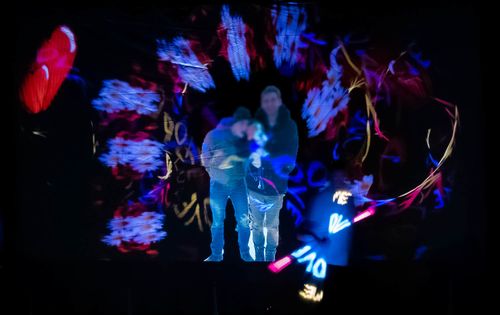 Hochzeits LED Show mit Foto des Brautpaares